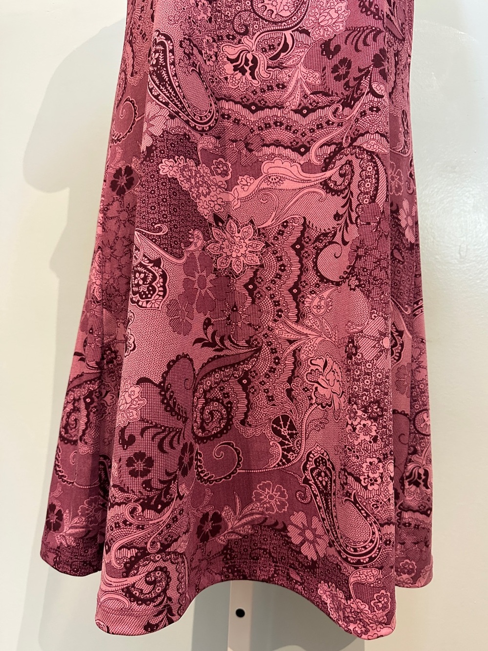 Ann Taylor Purple Patterned Dress Medium - Picture 9 of 13